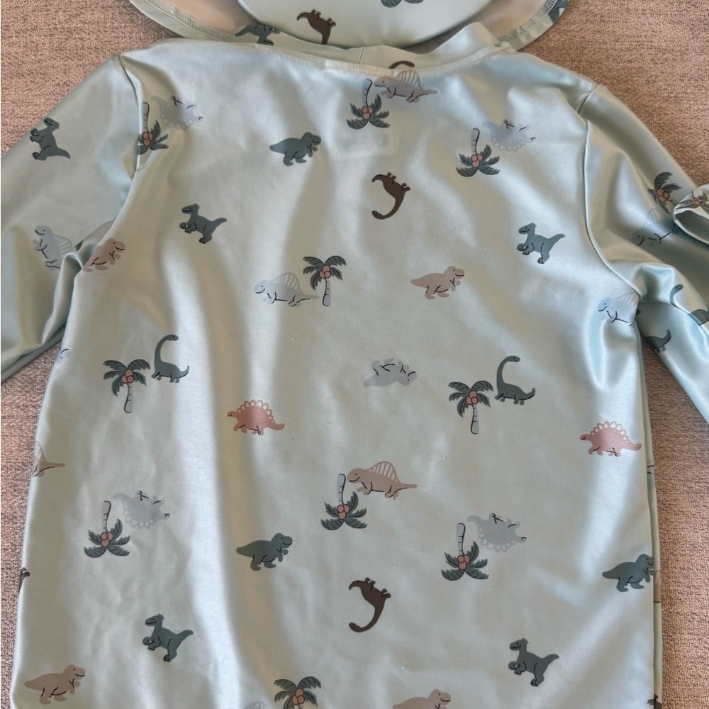 H&M Toddler Swim Rashguard Set Light Blue Size 3-4T - Picture 5 of 7